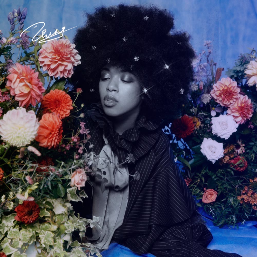 Niina, surrounded by flowers